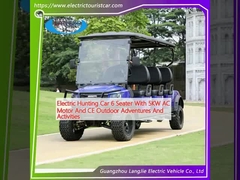 Electric Hunting Car 6 Seater With 5KW AC Motor And CE Outdoor Adventures And Activities