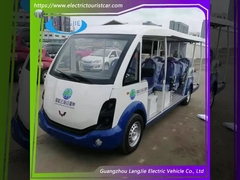 Manufacture 14 Seats Electric Shuttle Vans Sightseeing Car Chinese Mini Bus For Hotel