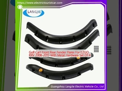 Golf Cart Front Rear Fender Flares For EZGO RXV 2008-2015 With Metal Hardware Set Of 4