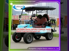 Low Speed Electric Vehicles 4 Seats AC Motor Electric Golf Cart For resort car