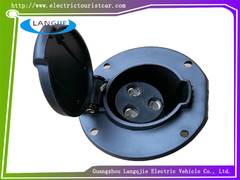 Black Circular Charging Socket EAGLE Tour Bus Parts