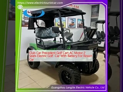 Club Car Precedent Golf Cart AC Motor 2 Seats Electric Golf  Car With Battery For Resort Car