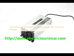 Fast Charging 25A Electric Car Battery Charger 48V Aluminum Material