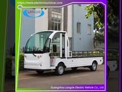 2 Seater Golf Cart White 72V AC Motor Electric Luggage Carts  For Hotel Resort Factory