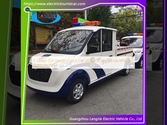 5 Seater 72V Electric Patrol Car Utility Electric Vehicle With Big Light On Top