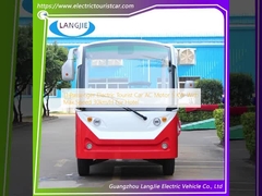 11 Passenger Electric Tourist Car AC Motor 5 KW With Max.Speed 30km/H For Hotel