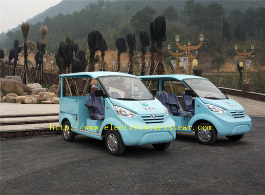 China Blue 5 Passenger Electric Tourist Car Electric Golf Buggy For Public Security Patrol supplier