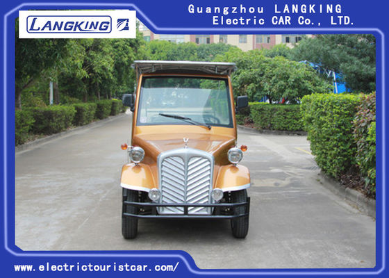 China Golden 8 Passenger Electric Classic Cars , golf car ,48V Retro Golf Cart 28km/H Max Speed for pack supplier