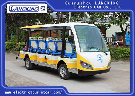 China Safety Belt Electric Tourist Car With 14 Seats Battery Protection Chain supplier