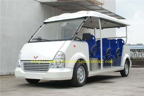 Good price Electric Tourist Vehicles 11 Seats Blue Airport Resort Car With High Frequency Onboard Charger online
