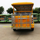 Playground Electric Tourist Car Gasoline Small Shuttle Bus With Roof  Windshield