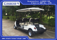 Lead Acid Wet Battery Powered Club Golf Carts , White Electric Car Golf Cart