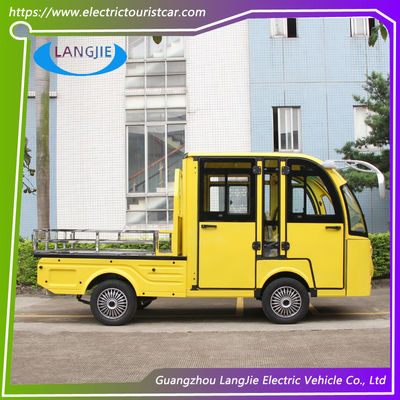 Good price 5 Person 4 Wheels Electric Freight Car With Door AC motor For Factory Or Hotel online