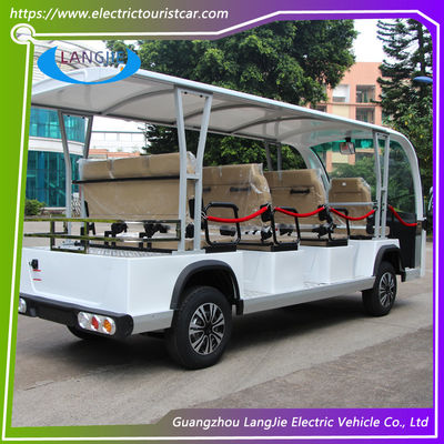Good price 11 Seater Electric Car 72V 7.55KW Dry Battery Tour Bus With Small Box For Hotel online