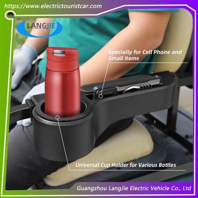 Good price Universal Golf Cart Rear Seat Kit EZGO Armrest Black Cup Holder Detachable For Easy Cleaning online