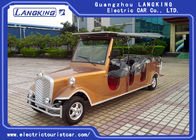 48V Battery Operated Antique Electric Cars With Brown Seat Environmental Friendly