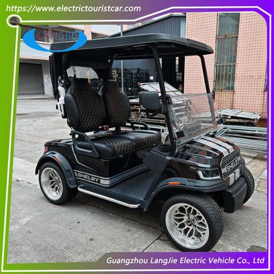 Good price 2 Seaters Electric Golf Cart with Power-Assisted Steering Double Swing Arm Suspension and Foldable Windshield online