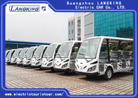 White Color Electric Shuttle Vehicles With 11 Seater Zero Pollution Long Service