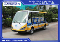 Safety Belt Electric Tourist Car With 14 Seats Battery Protection Chain