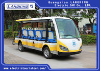 Safety Belt Electric Tourist Car With 14 Seats Battery Protection Chain