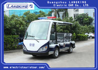 8 Person Black Seats Electric Tourist Car Max Speed 28km/H For Public Area Transportation With Top Light