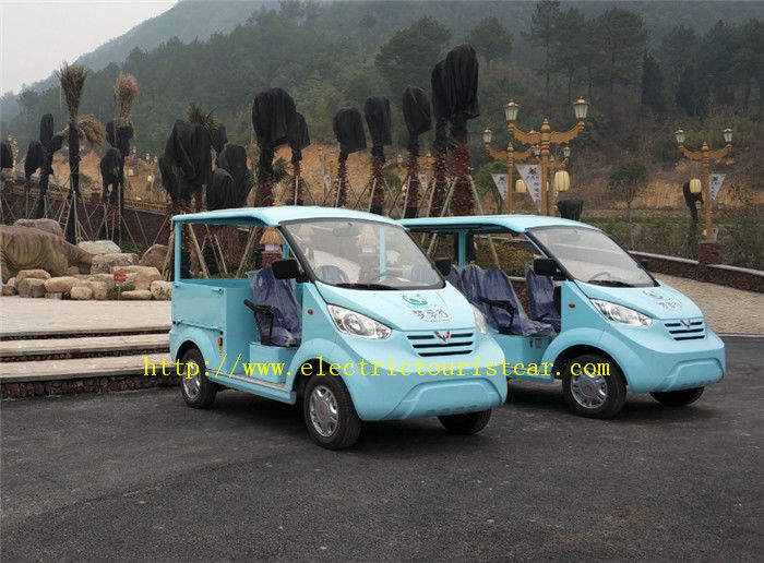 Blue 5 Passenger Electric Tourist Car Electric Golf Buggy For Public Security Patrol