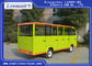 Green Electric Tourist Car With Semi Closed Door / Electric Sightseeing Bus supplier