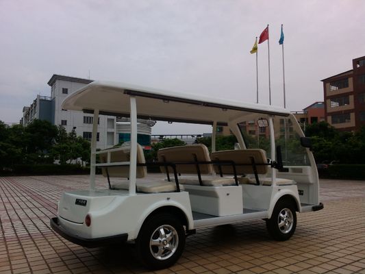 Waterproof Electric Shuttle Car For 8 Passenger AC System Good Capacity