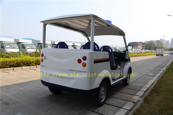 Multi Color 4 Passenger Electric Patrol Car For Security Cruise With Caution Light
