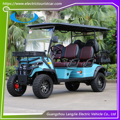 High Performance 5KW AC Motor Off-Road Electric Hunting Cart 6 Seats Lifted Golf Cart