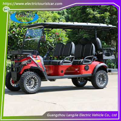 Mini 4+2 Seats Electric Golf Club Cart   Battery-operated Electric Buggy Car  with CE
