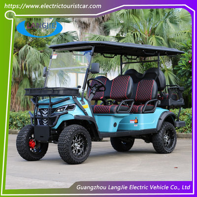 Off-Road 6 Seats Electric Golf Cart With 48V / 5KW AC Motor For Outdoor Activities