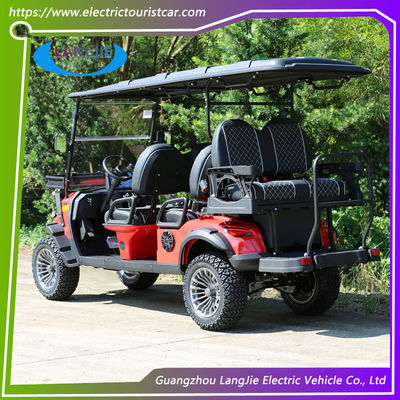 Mini 4+2 Seats Electric Golf Club Cart   Battery-operated Electric Buggy Car  with CE