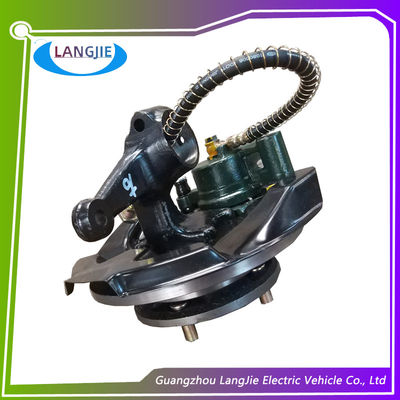Tourist Electric Car Steering System Black Golf Cart Brakes Wear Resistance