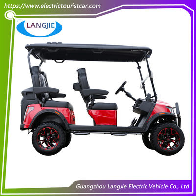 Luxury CE Approved Electric Hunting Cars 4 Person Golf Cart 48v Controller For Park Airport