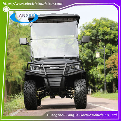 Balck Colour Resort Electric Hunting Car 2 Rows For 4 Passengers 340 kg Max Loading