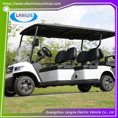 Lead Acid Dry Battery Powered Club Golf Carts  White Electric Car Golf Cart 6 Seats