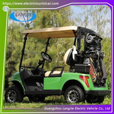 Safety Electric Golf Buggy 2 Seater Electric Car AC Motor With Free Maintain Acid Battery