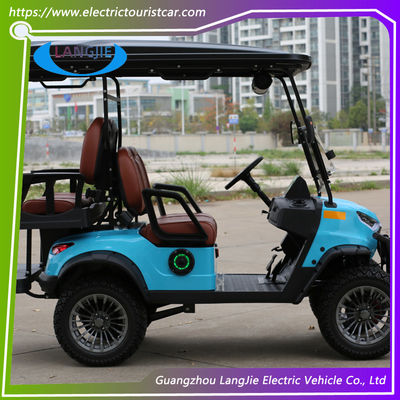 4 Wheel Electric Golf Cart 4 Seats AC Motor Dry Battery 48V Resort Car For Hotel