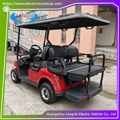 Four Seater Electric Car 48 Volt Club Car With Rear Brake Lights For Park