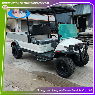 2 Seats Electric Luggage Cart  48V AC Motor Driven Battery Powered Carry Van For Park