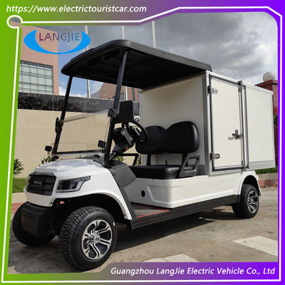 White 2 Passenger Electric Golf Cart Factory AC motor 48V Electric Cargo Vehicle For Park