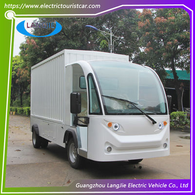 2 Person Electric Mini Truck With Roof 5KW Powerful Motor Left Hand Drive For Hotel