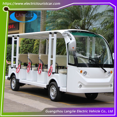 14 Seats Low Speed Electric Vehicles AC 72V 7.5KW 4 Wheel Electric Golf Cart  For Resort Car