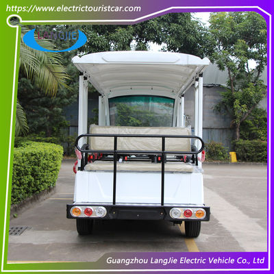 14 Seats Low Speed Electric Vehicles AC 72V 7.5KW 4 Wheel Electric Golf Cart  For Resort Car