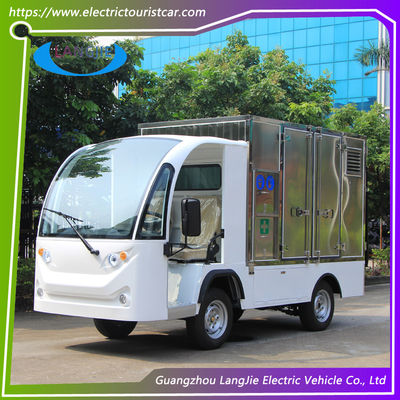 5KW Powerful Motor Left Hand Drive Electric Luggage Cart 2 Seats Electric Freight Car With Roof