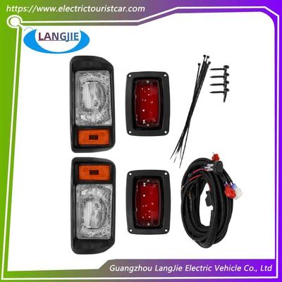 CIub Car DS Imported Golf Cart Lighting Kit, Left And Right Front Headlights LED Rear Lights