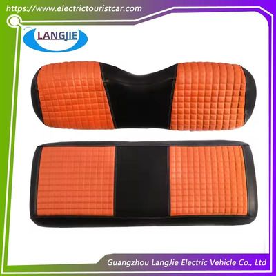 Golf Car Club Car Seat Leather Cover Backrest Orange Seat Cover
