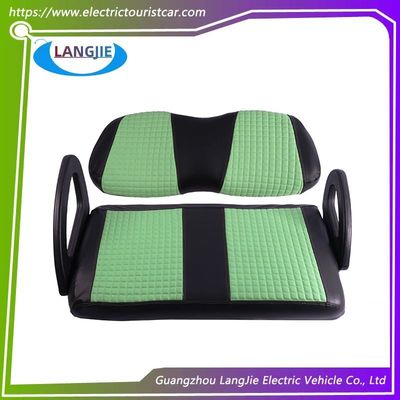 Club Car Golf Cart Front And Rear Green Leather Covers With Scratch Resistant Leather