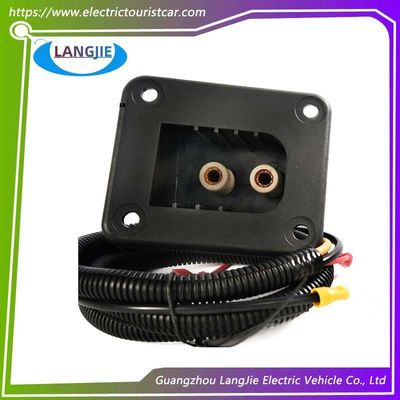 Ezgo Golf Cart Charging Socket Square TXT Socket With Two Round Hole Components